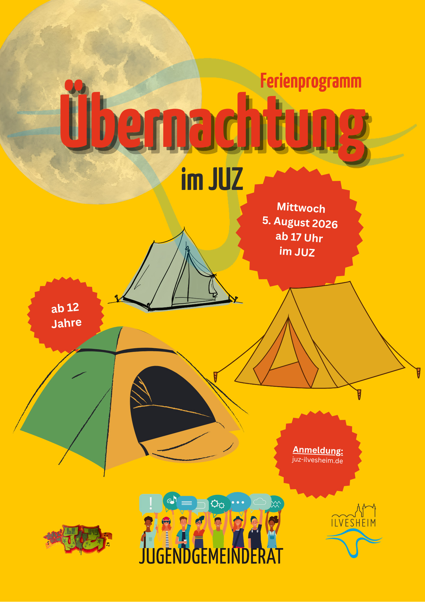 Ferienprogramm mit dem Jugendgemeinderat: Übernachtung im JUZ